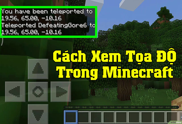 Cách xem tọa độ trong Minecraft