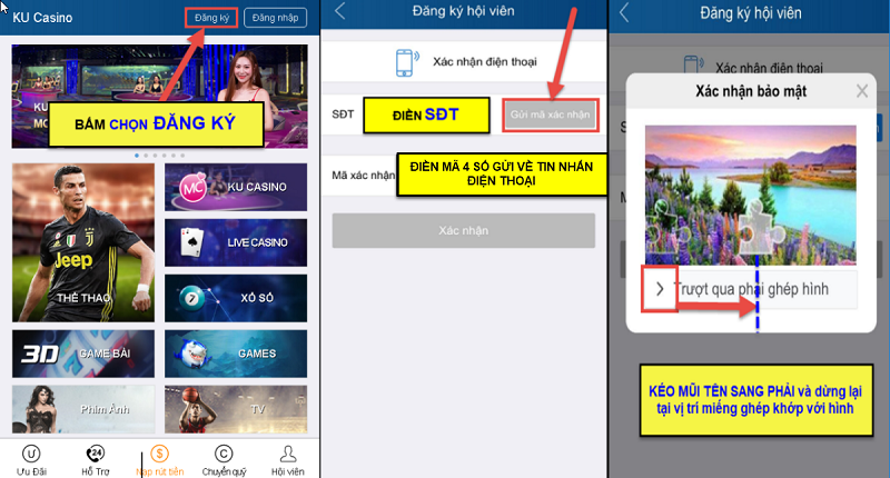 Đăng ký tài khoản Kubet