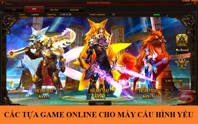 Top game online cho máy cấu hình yếu Top game online cho máy cấu hình thấp